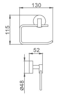 Держатель туалетной бумаги Frap F1703-3 хром
